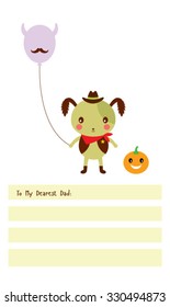 puppy cowboy daddy greeting card