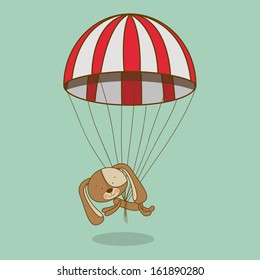 puppy design over blue background vector illustration 