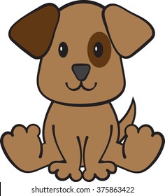 Puppy - Dog - Clipart - Vector Illustration