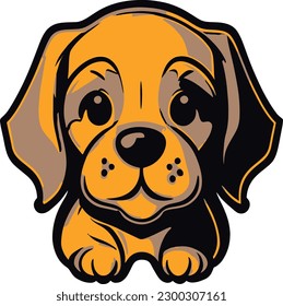 A Puppy Dog Cute ,Vector, T-Shirt,Animals