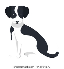 Puppy dog face cartoon, vector illustration graphic design.