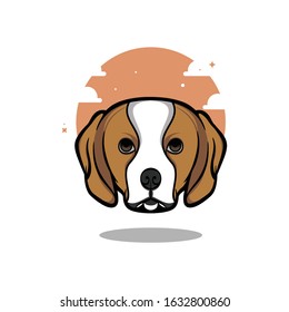 Puppy Dog Head Vector illustrator