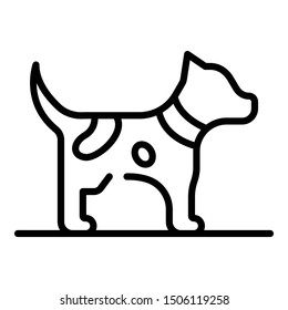 Puppy dog icon. Outline puppy dog vector icon for web design isolated on white background