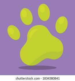 puppy dog paw design vector illustration