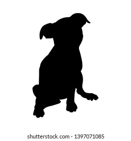 Black Silhouette Cute Small Friendly Pug Stock Vector (Royalty Free ...