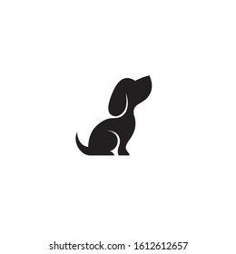 Puppy Dog Silhouette Vector Logo