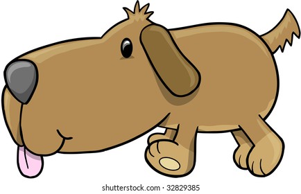 Ilustración de vectores de perros con pipa