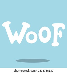 puppy dog woof design vector illustration