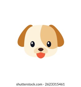 puppy face dog emoji funny cute illustration animal vector symbol sign icon