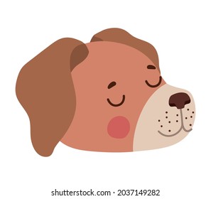 Welpenbild auf Weiß