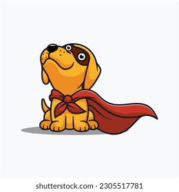Puppy Hero Character Mascot Design