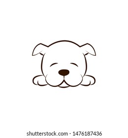Puppy icon. One of the dog breeds hand draw icon