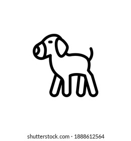 Puppy icon in vector. Logotype
