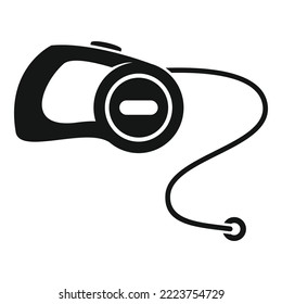 Puppy leash icon simple vector. Pet walk. Dog pet