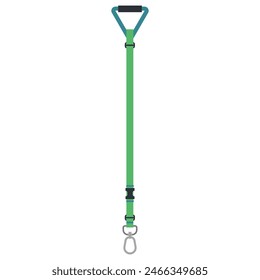 Puppy leash vector cartoon illustration isolated on a white background.