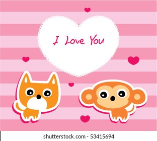 puppy love monkey