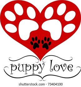 Puppy Love, A simple graphic for dog lovers