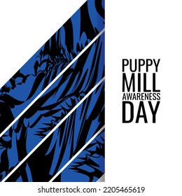  Puppy Mill Awareness Day. Design Suitable For Greeting Card Poster And Banner