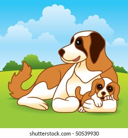 Puppy and Mother