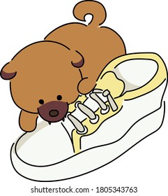 Puppy prank japanese dog sneaker