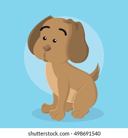 puppy vector illustration design