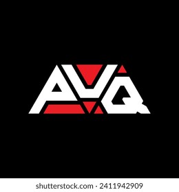 Diseño del logotipo de la letra del triángulo PUQ con forma de triángulo. Monograma de diseño del logotipo del triángulo PUQ. Plantilla de logotipo vectorial de triángulo PUQ con color rojo. Logo triangular PUQ Diseño sencillo, elegante y lujoso.