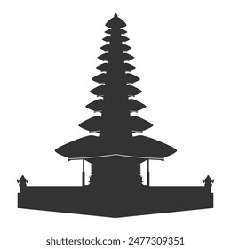 Pura Bratan. Brahmin Church Bali Hindu Element 