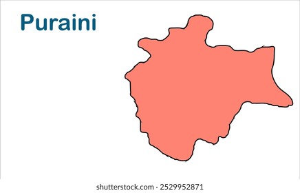 Puraini subdivision map, Madhepura District, Bihar State, Republic of India, Government of Bihar, Indian territory, Eastern India, politics, village, tourism