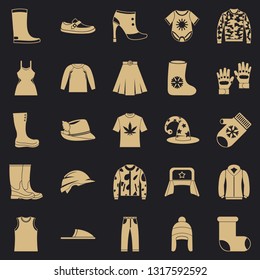 Purchase of accessories icons set. Simple set of 25 purchase of accessories vector icons for web for any design