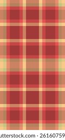 Purchase background fabric textile, grid pattern vector plaid. Ceremony tartan seamless texture check in red and orange colors palette.