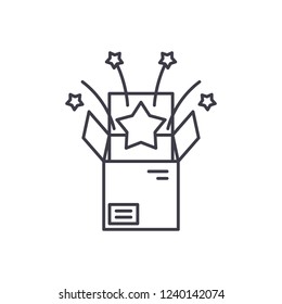 Purchase bonuses line icon concept. Purchase bonuses vector linear illustration, symbol, sign