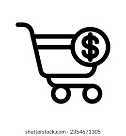 Purchase Cart Icon Vector Symbol Design Illustration