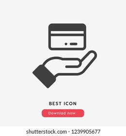 Purchase credit card icon vector