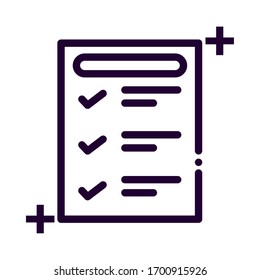 diseño de ilustración vectorial de estilo de línea de formulario de compra