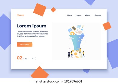 Icono plano del embudo de compra. Equipo, gadgets, tienda de Internet, ingresos. Concepto de negocio. Se puede usar para temas como venta, mercado, ecommerce