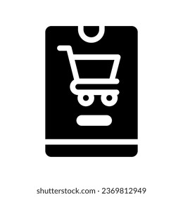 purchase glyph icon illustration vector graphic. Simple element illustration vector graphic, suitable for app, websites, and presentations isolated on white background