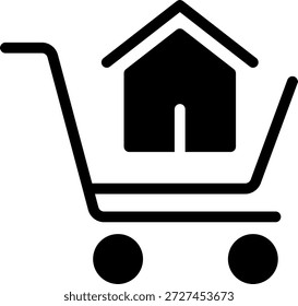 purchase glyph icon illustration vector