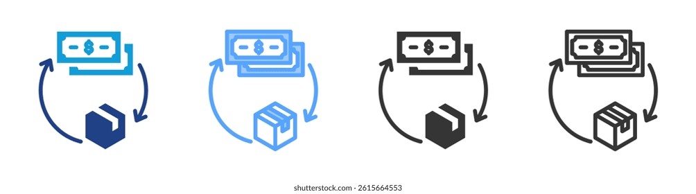 Purchase Goads icon set multiple style collection