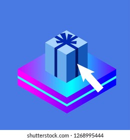 Purchase of goods via the Internet. Online shopping vector.

