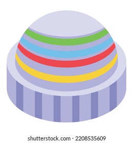 Icono de historial de compras. Isometric, icono vectorial del historial de compra para el diseño web aislado en fondo blanco