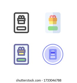 purchase Icon design for your web site design, logo, app, UI. Vector graphics illustration and editable stroke. EPS 10.