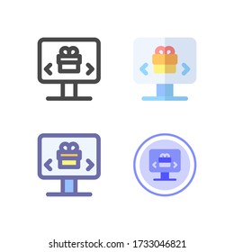 purchase Icon design for your web site design, logo, app, UI. Vector graphics illustration and editable stroke. EPS 10.