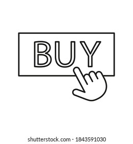 purchase icon element of e-commerce icon for mobile concept and web apps. Thin line purchase icon can be used for web and mobile. Premium icon on white background
