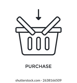 Purchase Icon Outline Style. Vector Illustration For Graphic Design