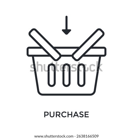 Purchase Icon Outline Style. Vector Illustration For Graphic Design