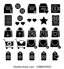purchase icon set is shopping lifestyle