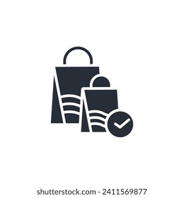 purchase icon. vector.Editable stroke.linear style sign for use web design,logo.Symbol illustration.