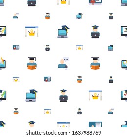 purchase icons pattern seamless. Included editable flat eCommerce, online store, eCommerce marketing, ecommerce solutions, Product Listing icons. purchase icons for web and mobile.