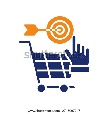 Purchase Intent Icon color glyph Vector Illustration