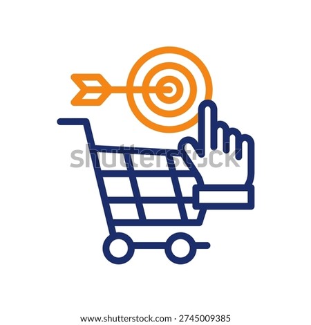 Purchase Intent Icon color line Vector Illustration